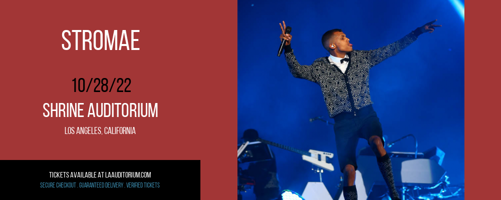 Stromae at Shrine Auditorium tickets Stromae at Shrine Auditorium